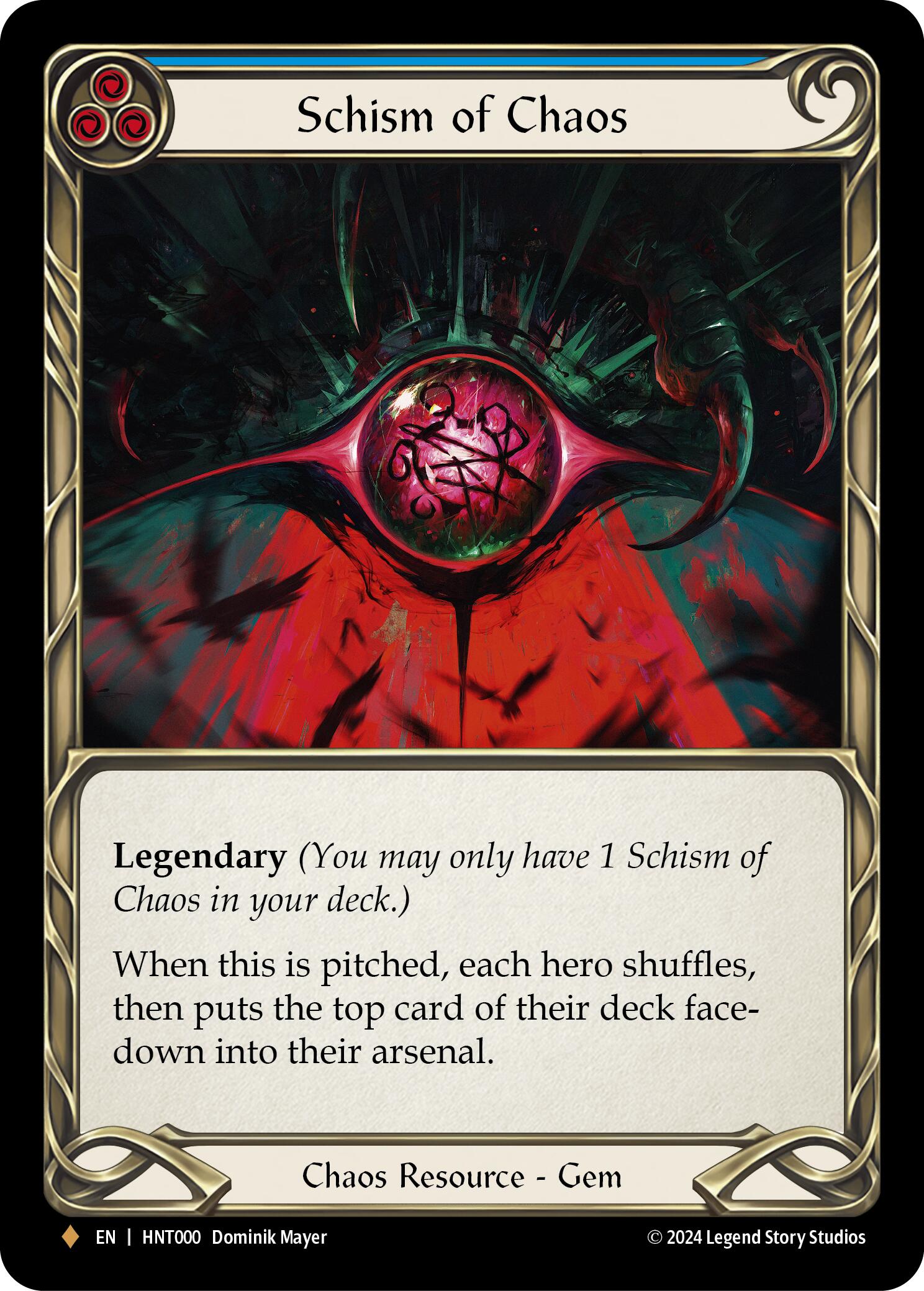 Schism of Chaos [HNT000] (The Hunted)  Cold Foil | Card Merchant Takapuna