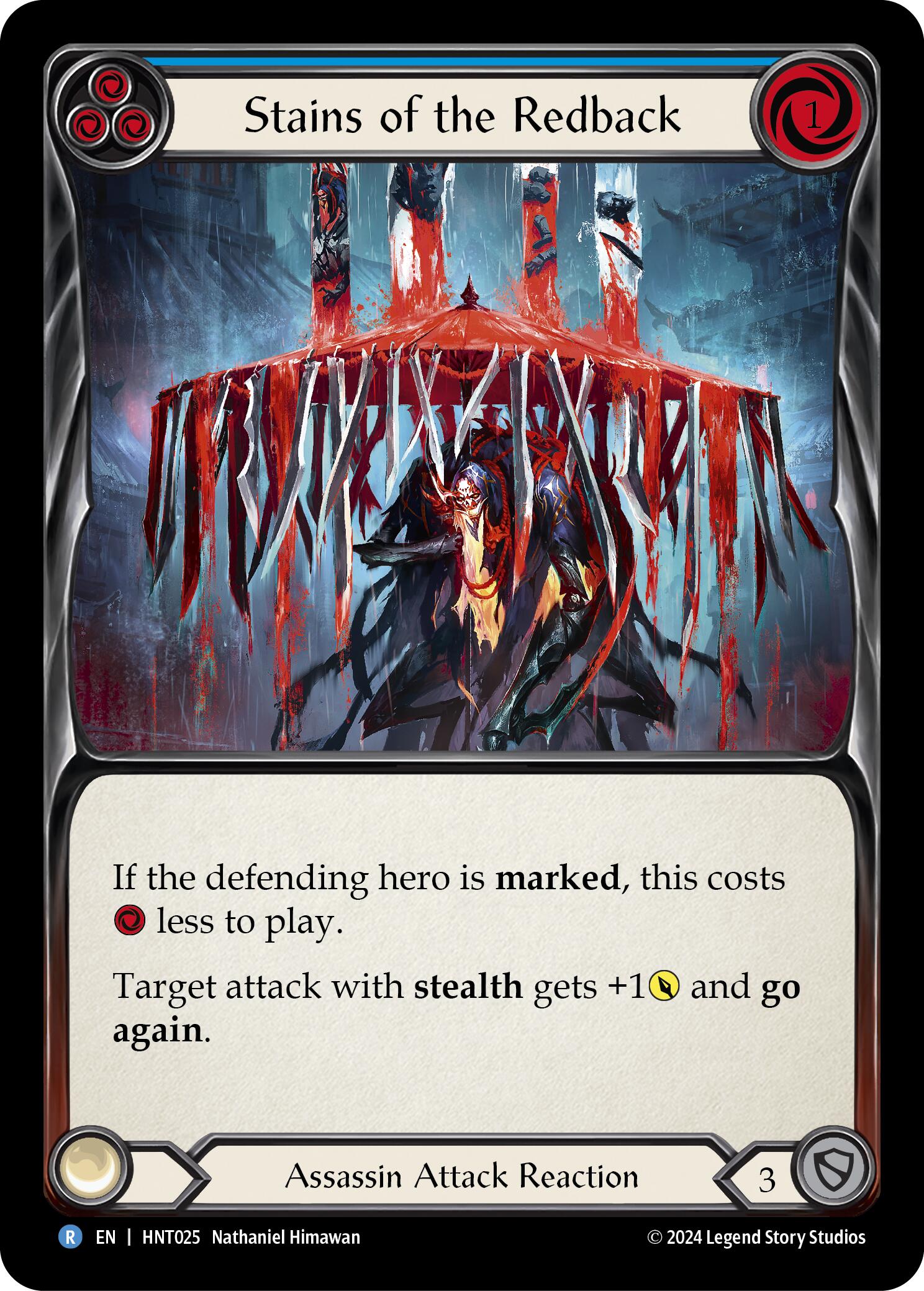 Stains of the Redback (Blue) [HNT025] (The Hunted) | Card Merchant Takapuna