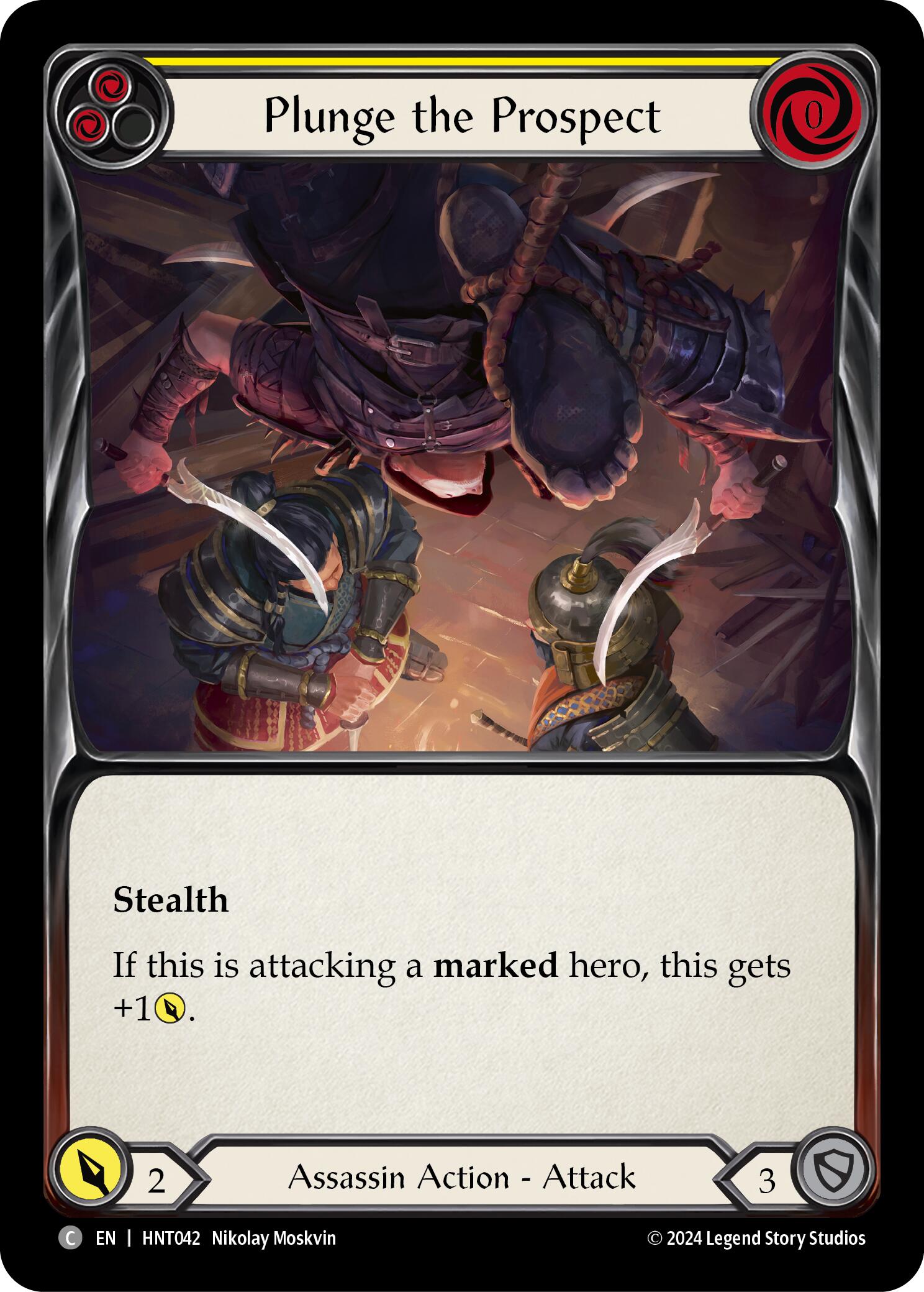 Plunge the Prospect (Yellow) [HNT042] (The Hunted) | Card Merchant Takapuna