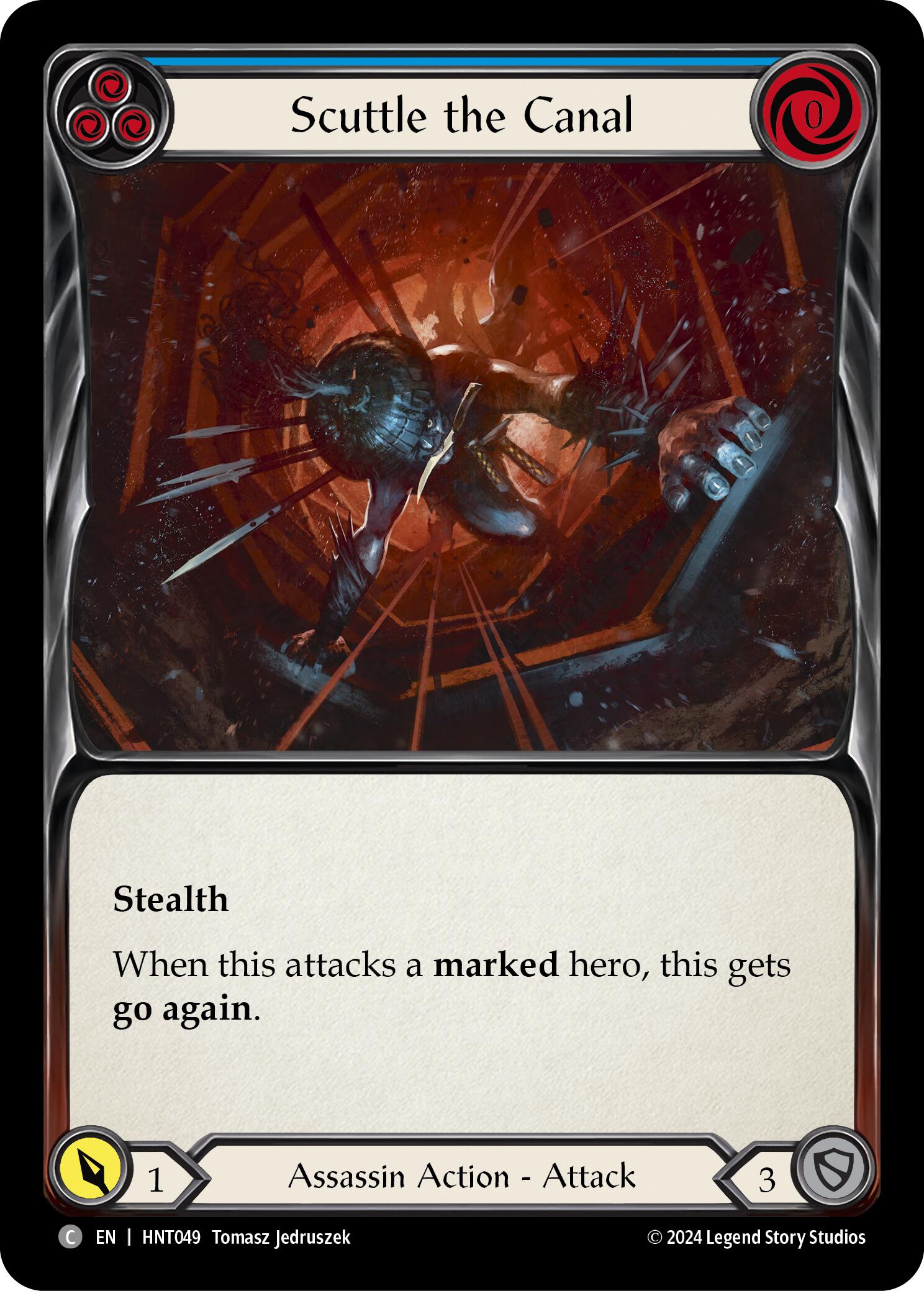Scuttle the Canal (Blue) [HNT049] (The Hunted) | Card Merchant Takapuna