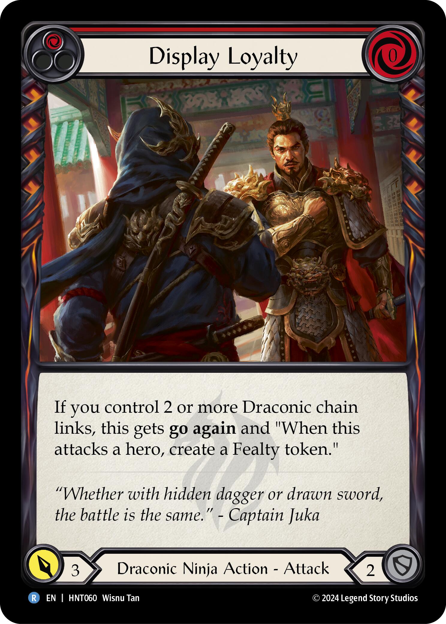Display Loyalty (Red) [HNT060] (The Hunted)  Rainbow Foil | Card Merchant Takapuna