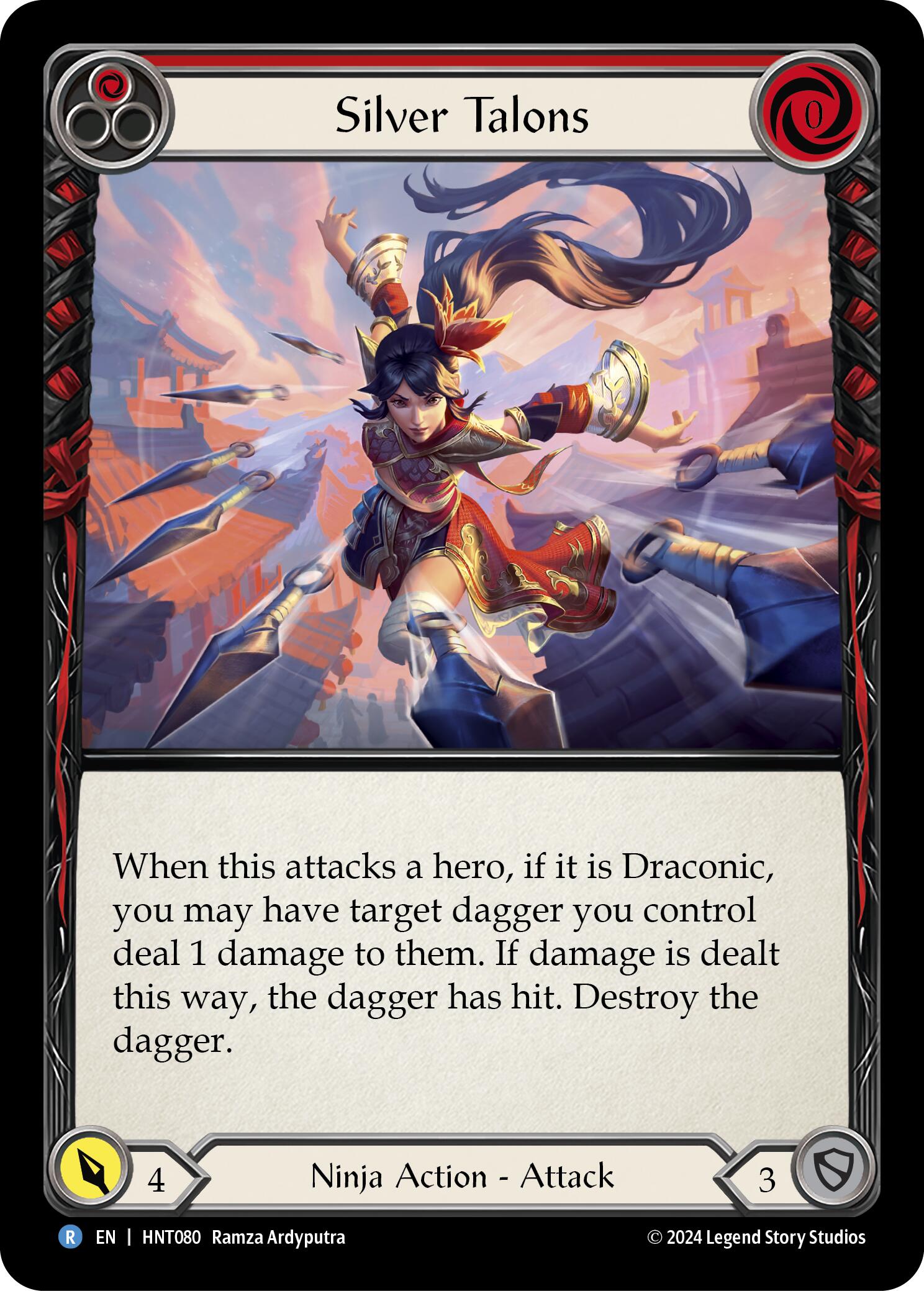 Silver Talons (Red) [HNT080] (The Hunted) | Card Merchant Takapuna