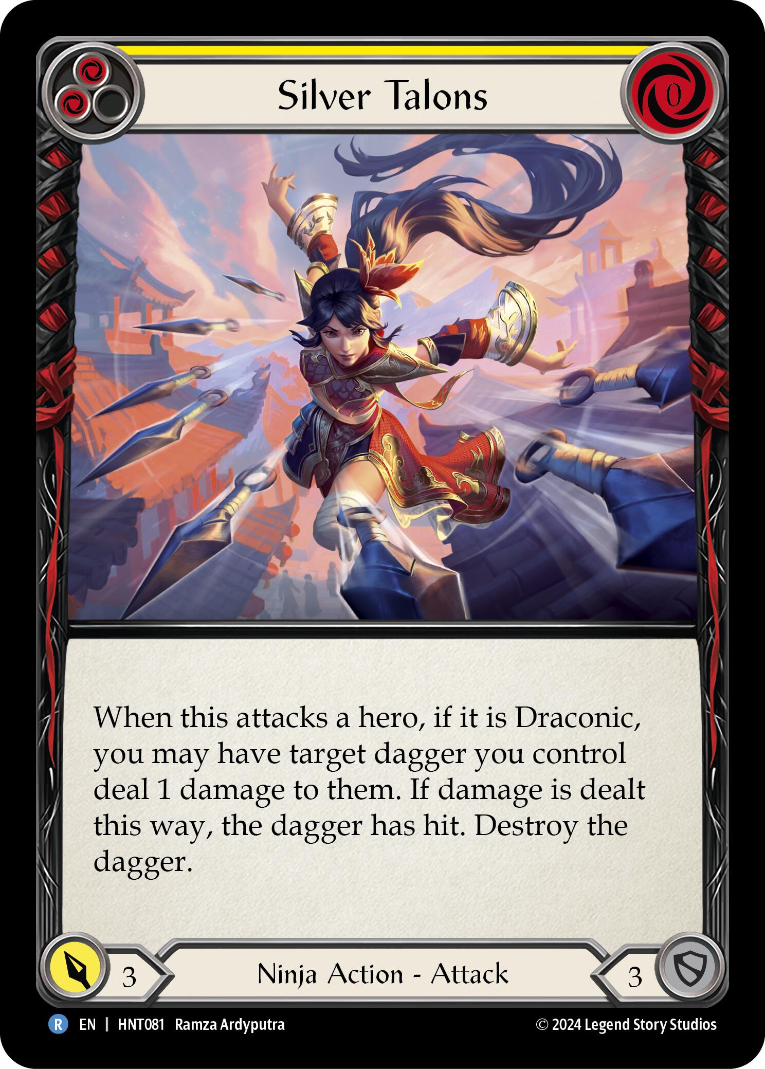 Silver Talons (Yellow) [HNT081] (The Hunted) | Card Merchant Takapuna