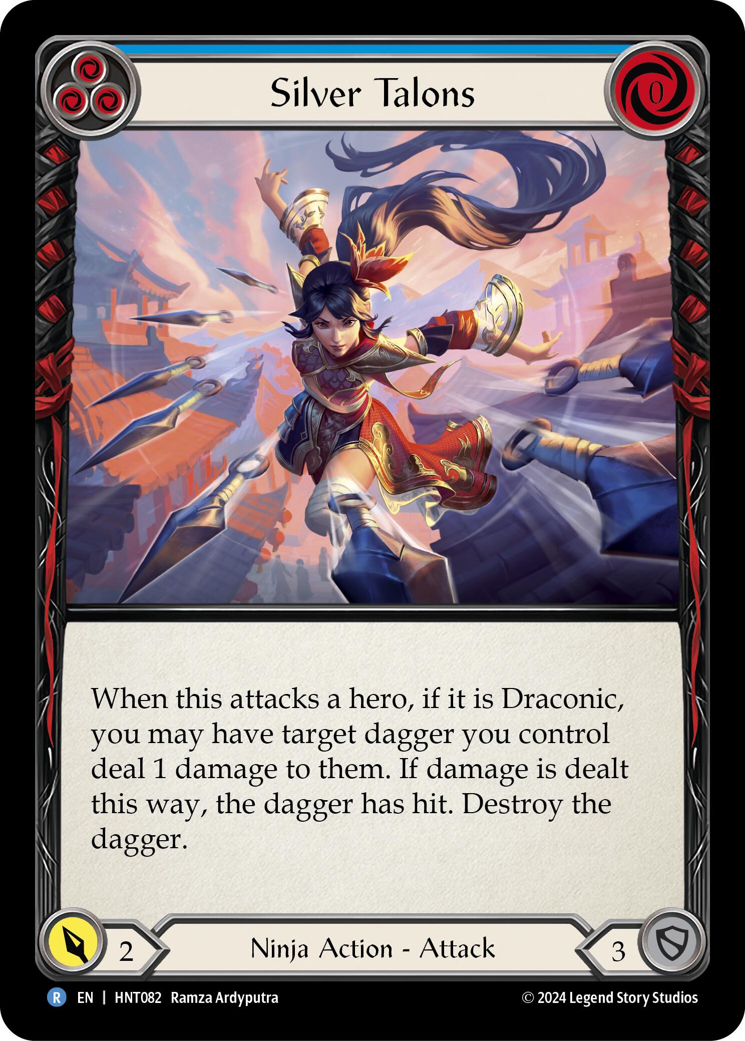 Silver Talons (Blue) [HNT082] (The Hunted) | Card Merchant Takapuna