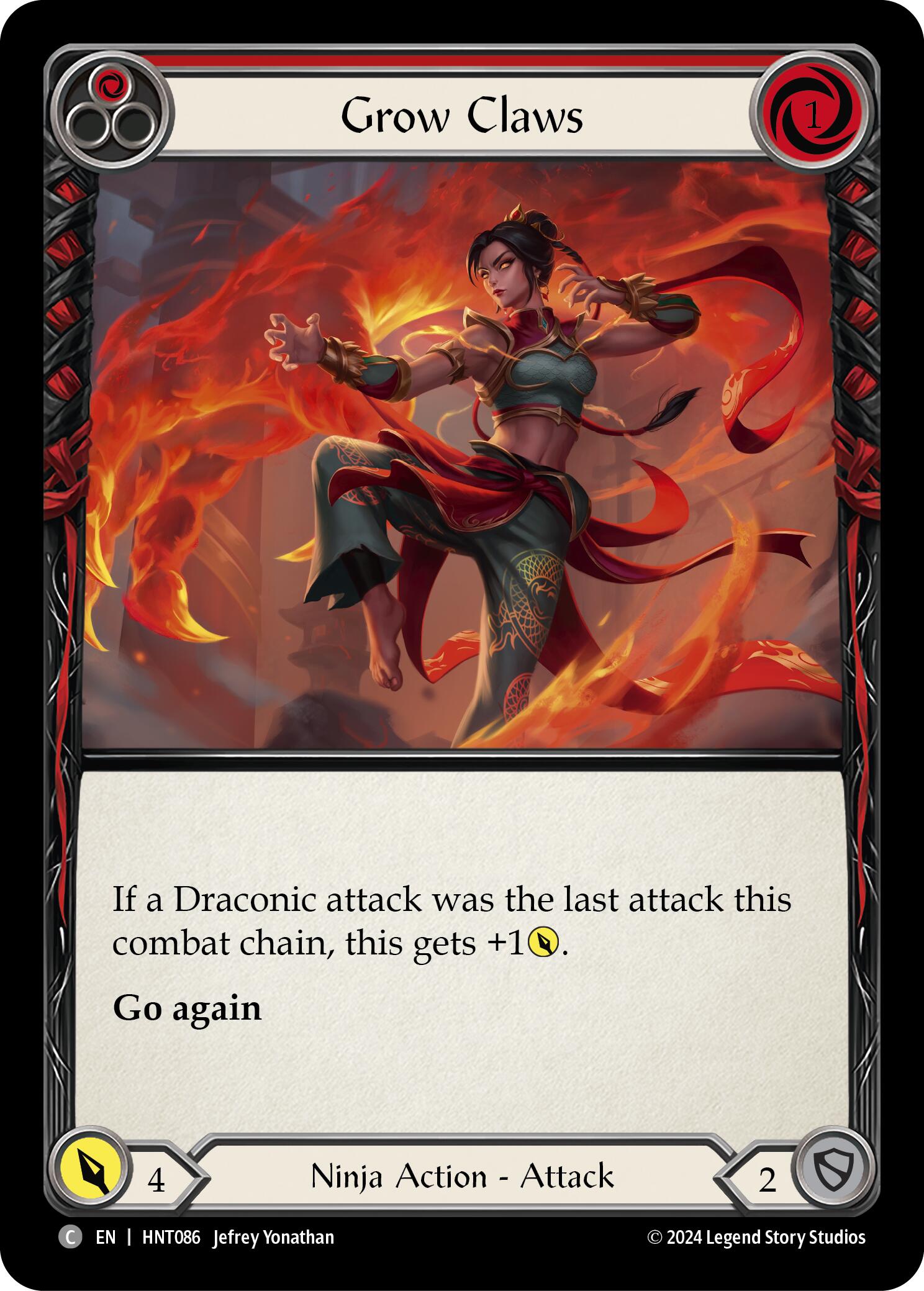 Grow Claws (Red) [HNT086] (The Hunted) | Card Merchant Takapuna