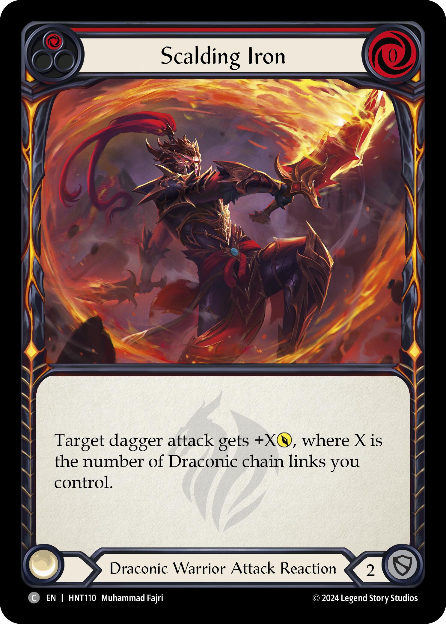 Scalding Iron (Red) [HNT110] (The Hunted) | Card Merchant Takapuna