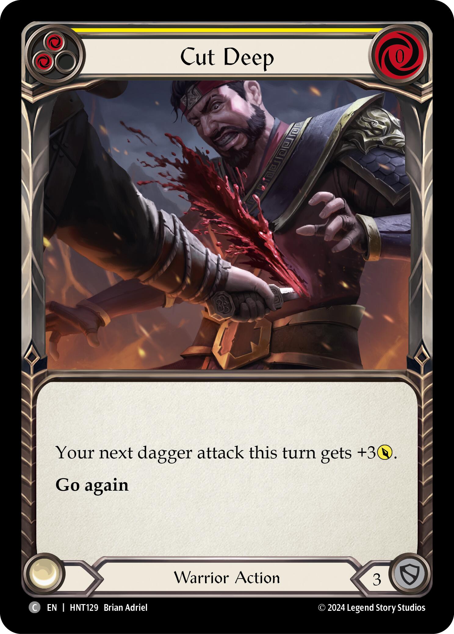 Cut Deep (Yellow) [HNT129] (The Hunted) | Card Merchant Takapuna