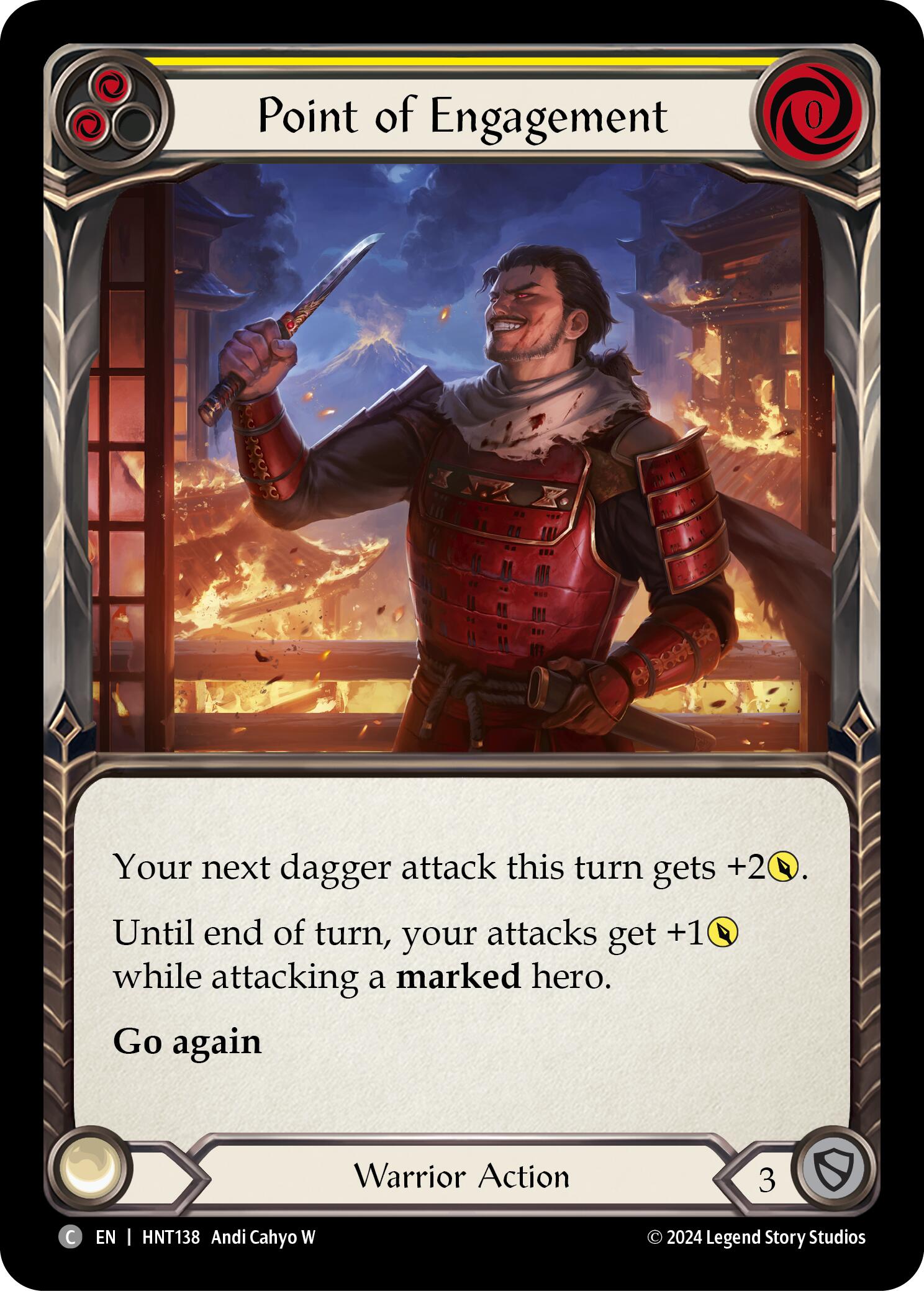 Point of Engagement (Yellow) [HNT138] (The Hunted)  Rainbow Foil | Card Merchant Takapuna