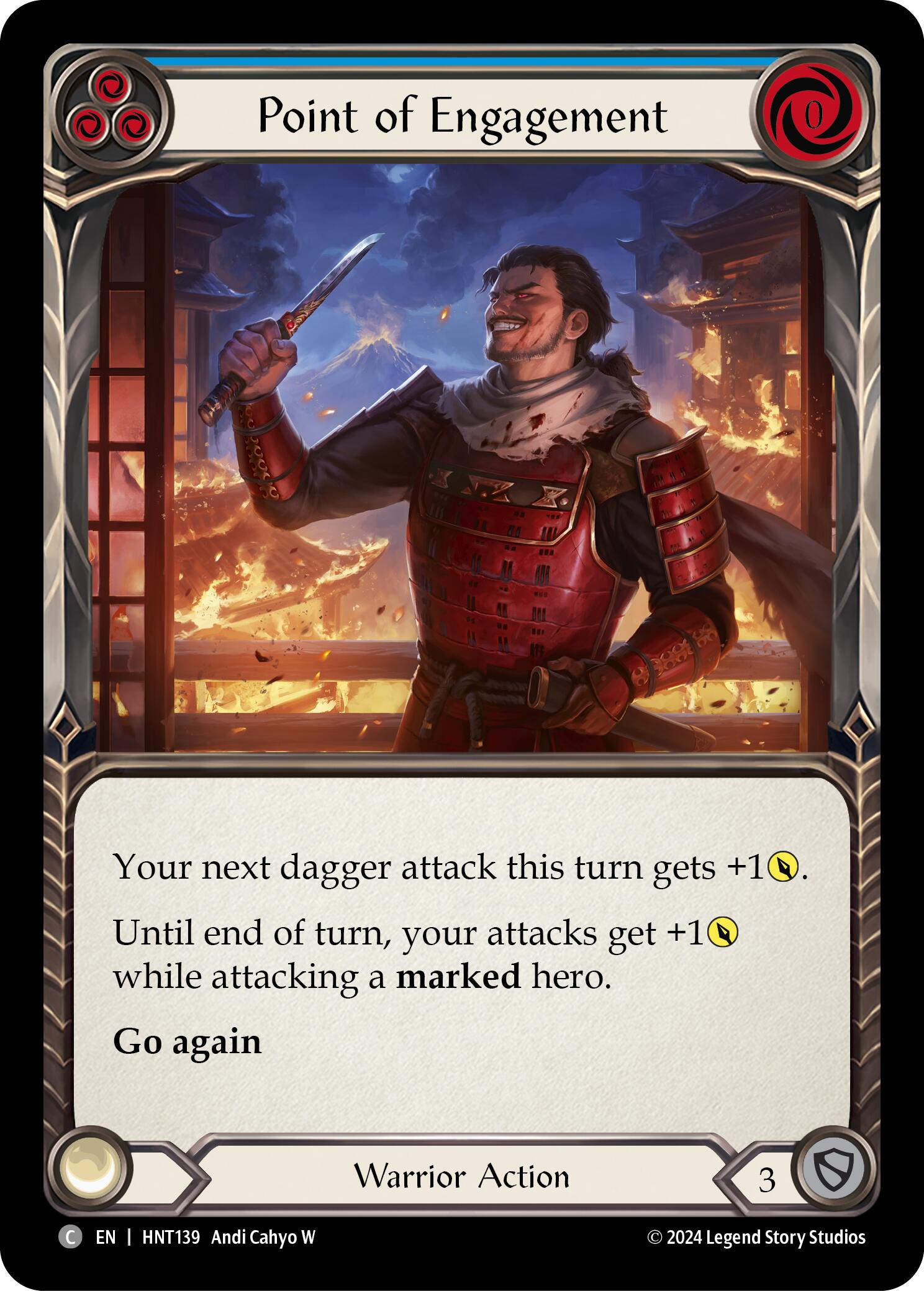 Point of Engagement (Blue) [HNT139] (The Hunted)  Rainbow Foil | Card Merchant Takapuna