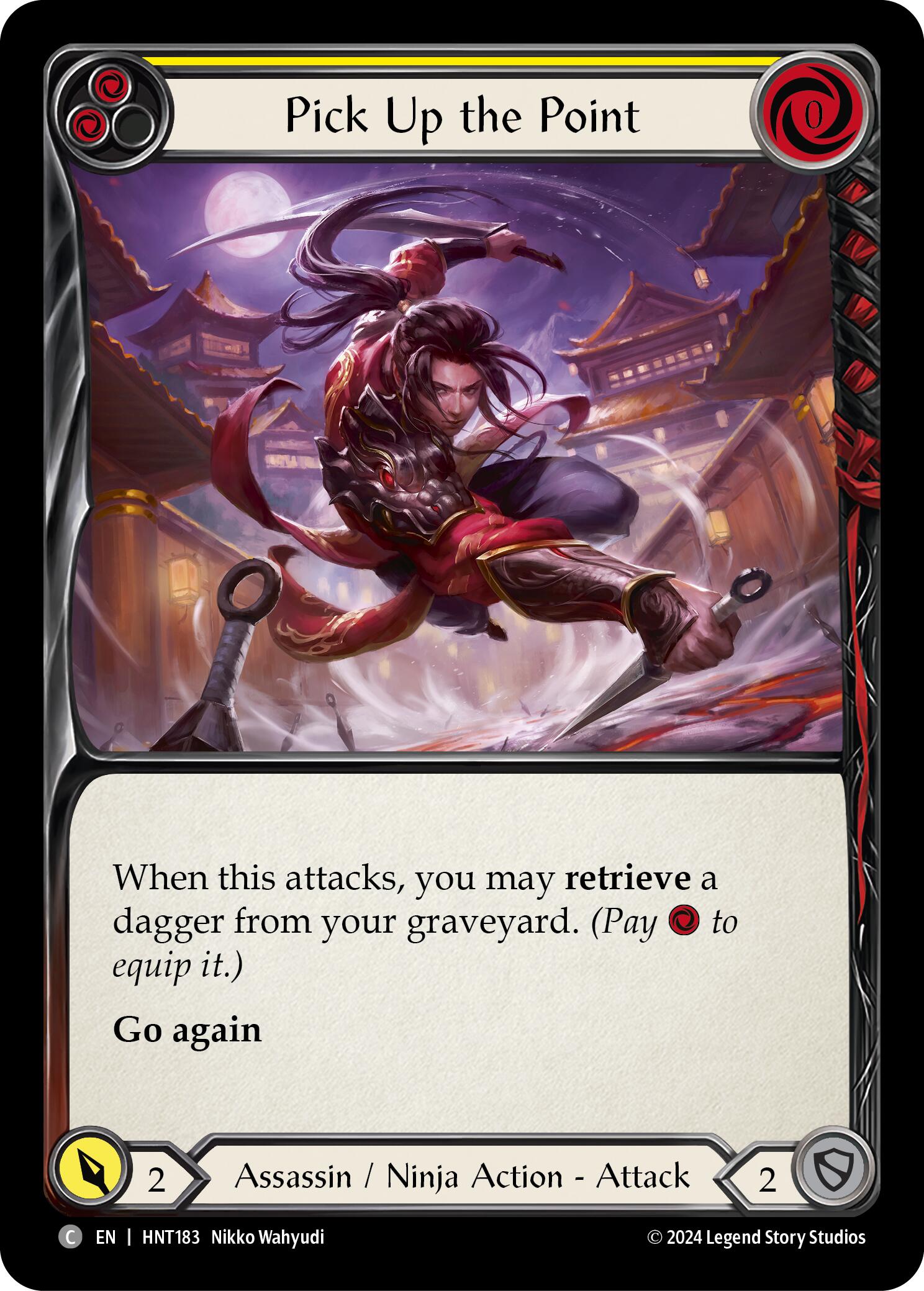 Pick Up the Point (Yellow) [HNT183] (The Hunted)  Rainbow Foil | Card Merchant Takapuna