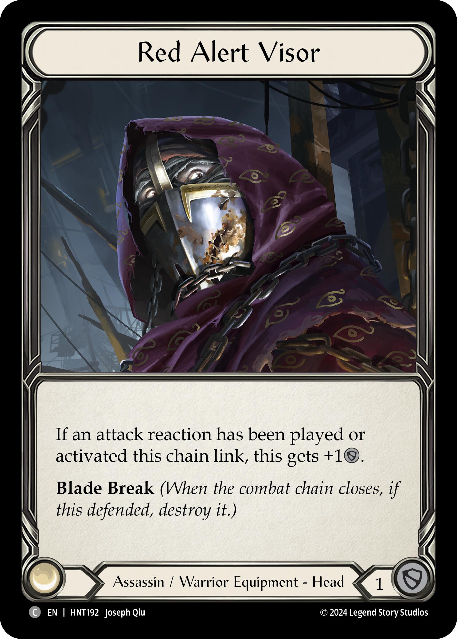 Red Alert Visor [HNT192] (The Hunted)  Cold Foil | Card Merchant Takapuna