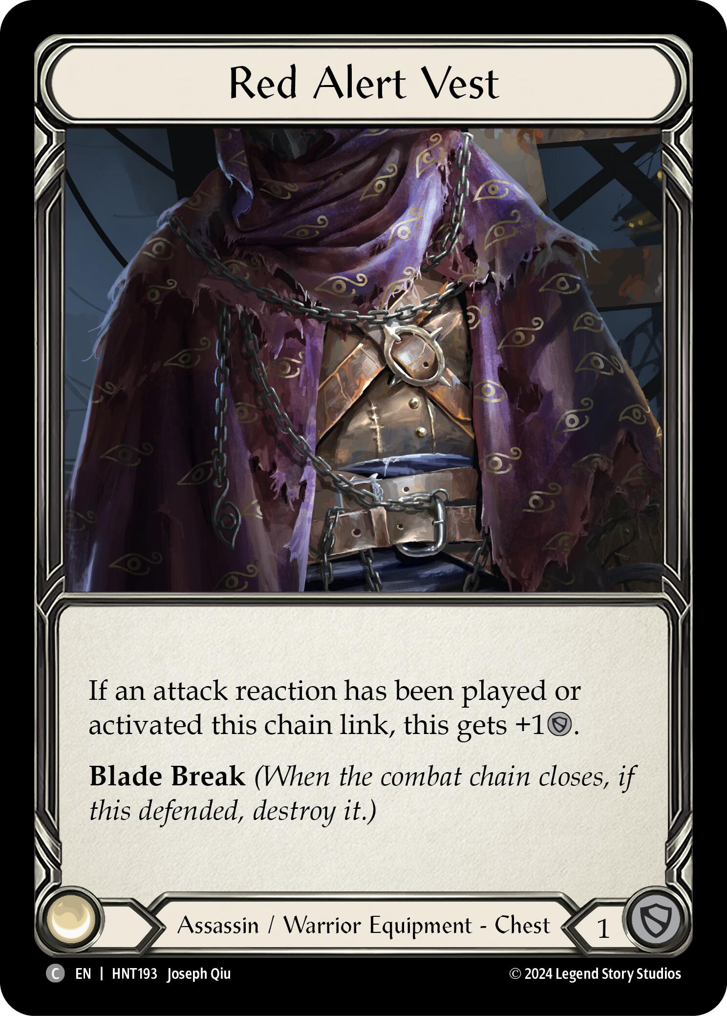 Red Alert Vest [HNT193] (The Hunted) | Card Merchant Takapuna