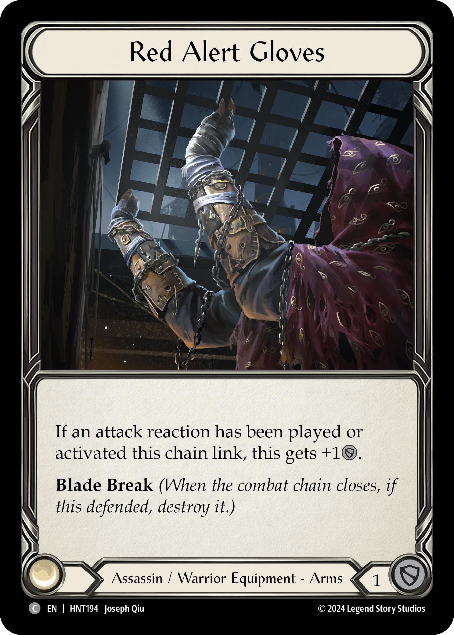 Red Alert Gloves [HNT194] (The Hunted)  Cold Foil | Card Merchant Takapuna