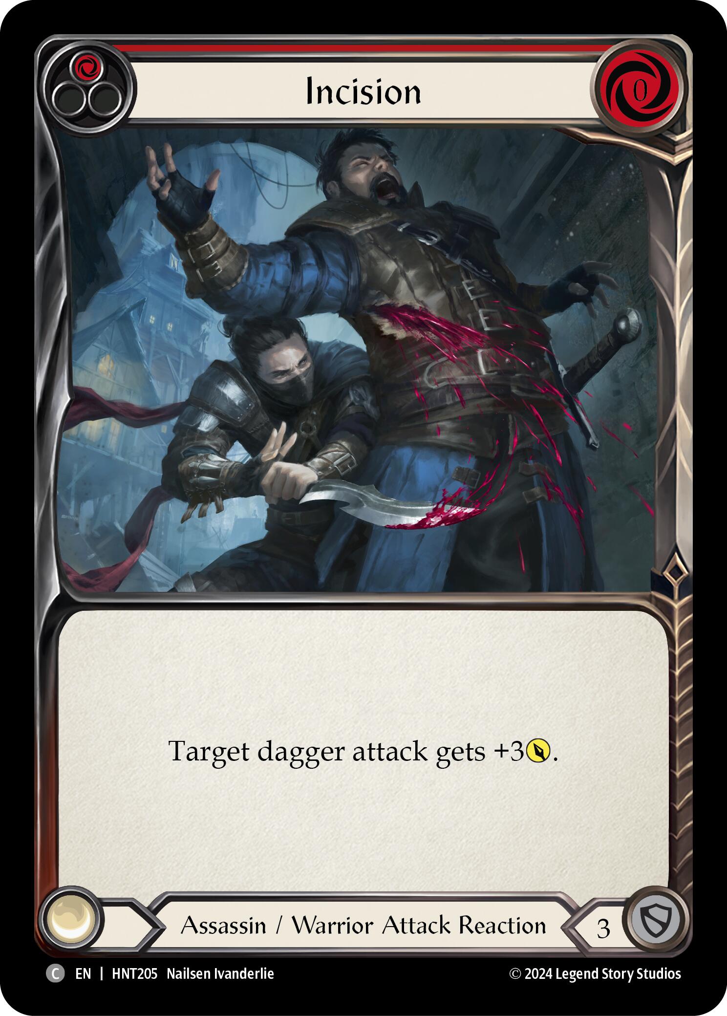 Incision (Red) [HNT205] (The Hunted) | Card Merchant Takapuna