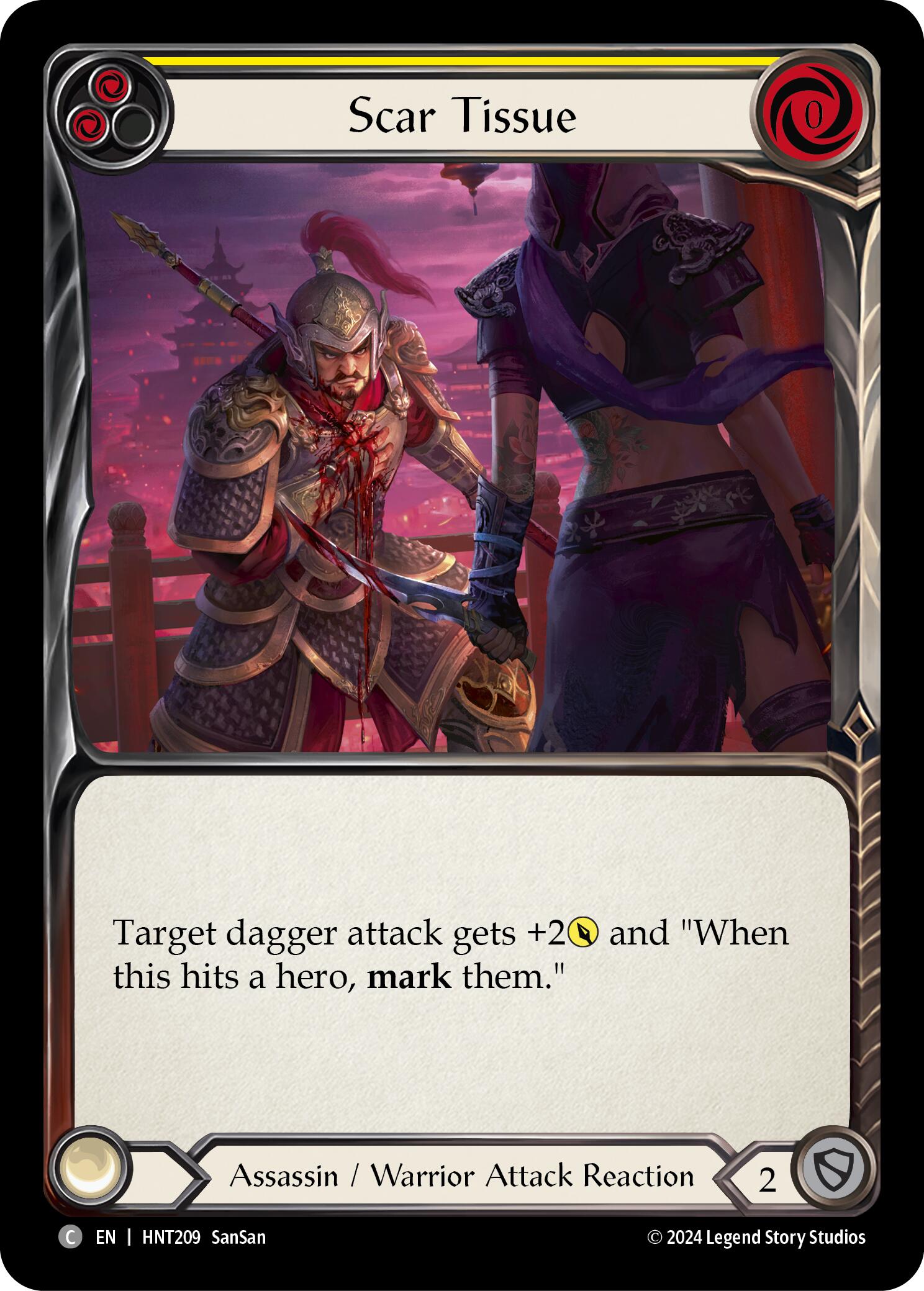 Scar Tissue (Yellow) [HNT209] (The Hunted) | Card Merchant Takapuna