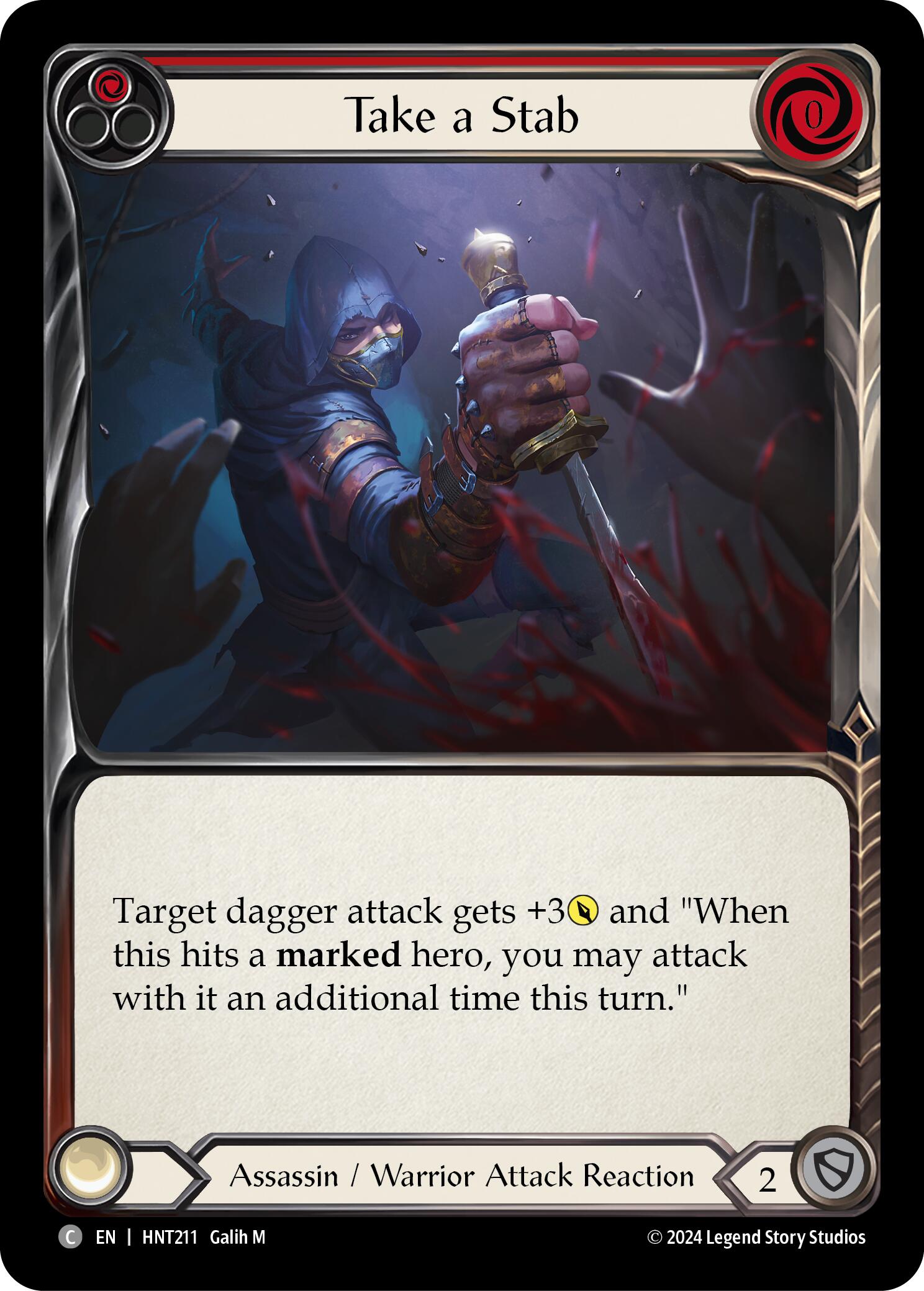 Take a Stab (Red) [HNT211] (The Hunted) | Card Merchant Takapuna