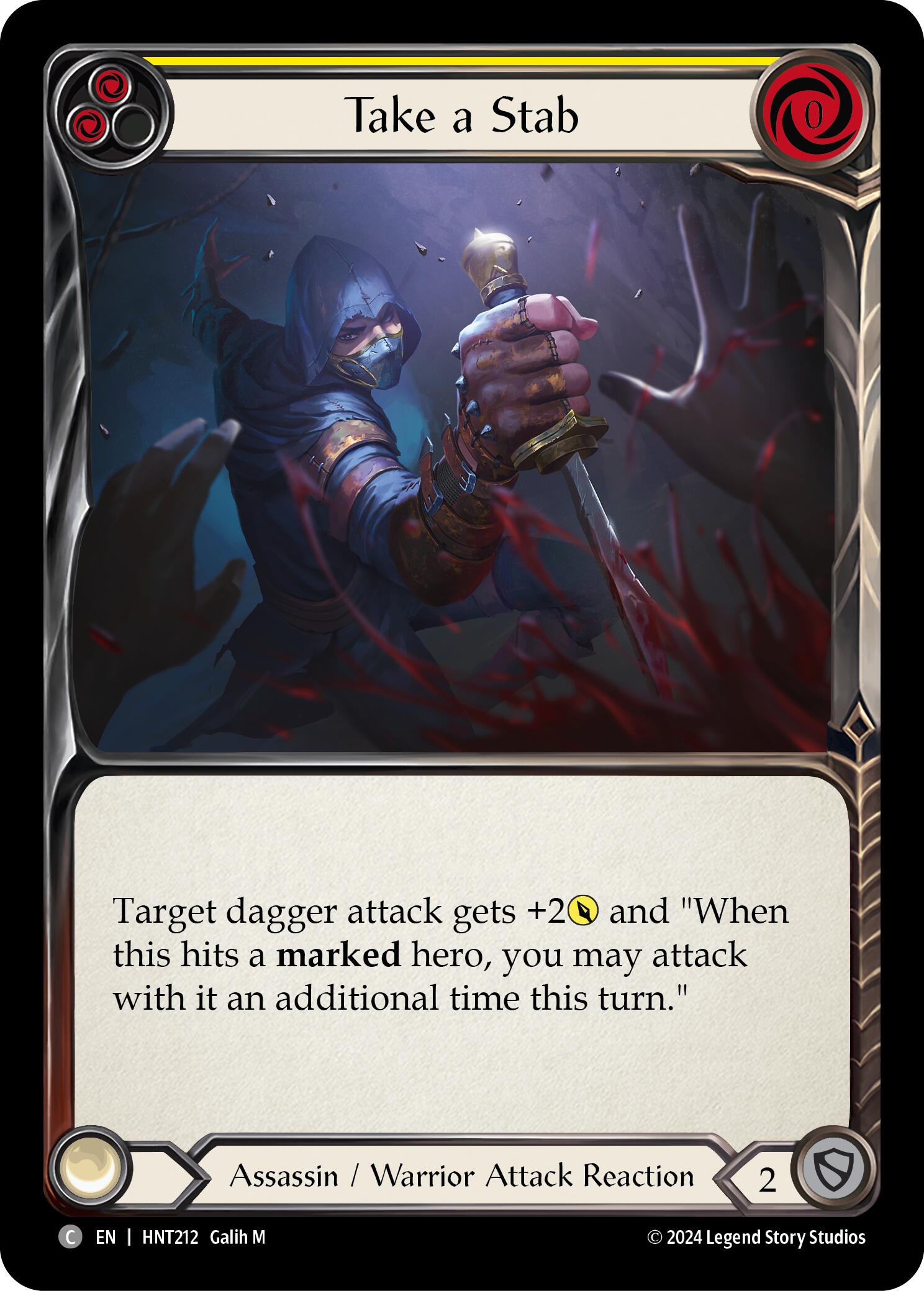 Take a Stab (Yellow) [HNT212] (The Hunted) | Card Merchant Takapuna