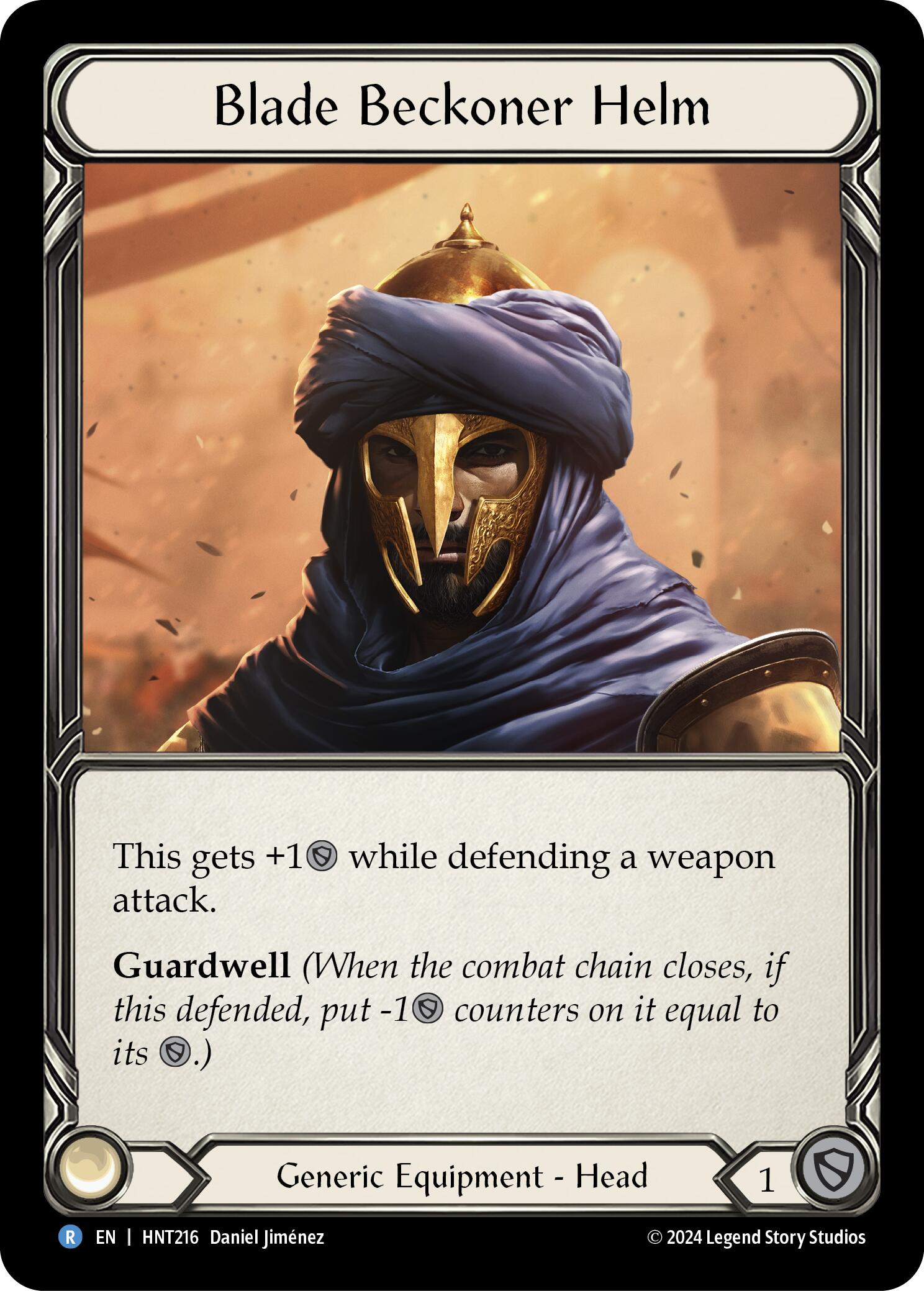 Blade Beckoner Helm [HNT216] (The Hunted)  Cold Foil | Card Merchant Takapuna