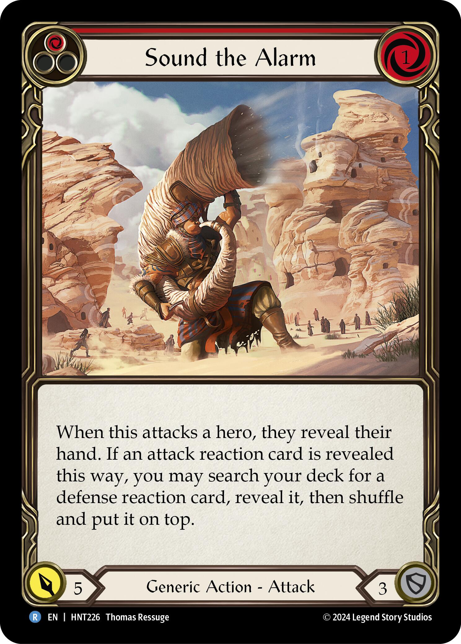 Sound the Alarm (Red) [HNT226] (The Hunted) | Card Merchant Takapuna