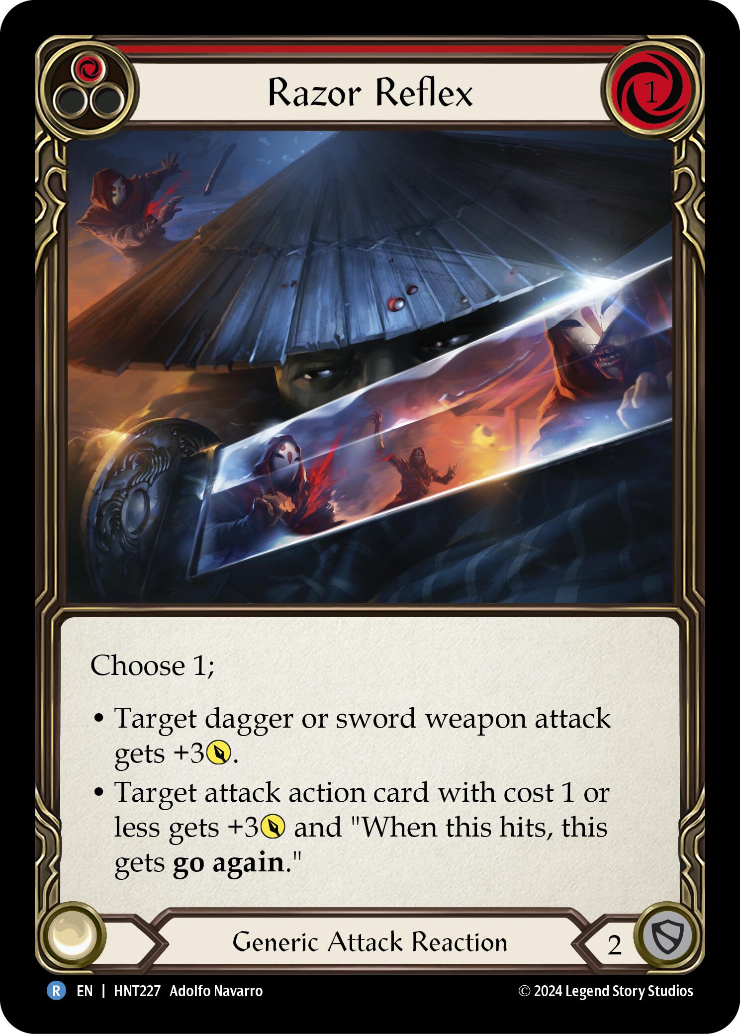 Razor Reflex (Red) [HNT227] (The Hunted) | Card Merchant Takapuna