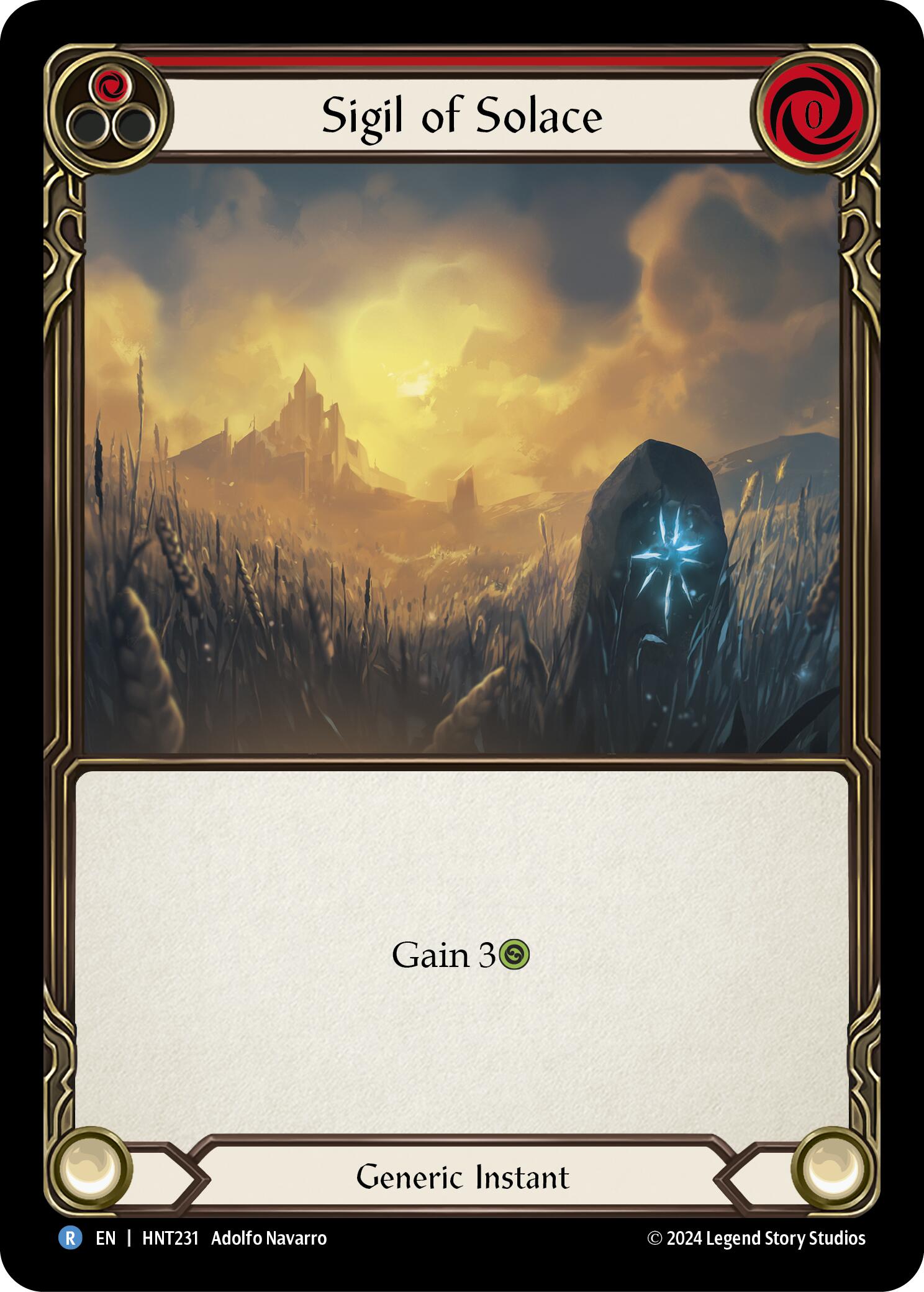 Sigil of Solace (Red) [HNT231] (The Hunted) | Card Merchant Takapuna