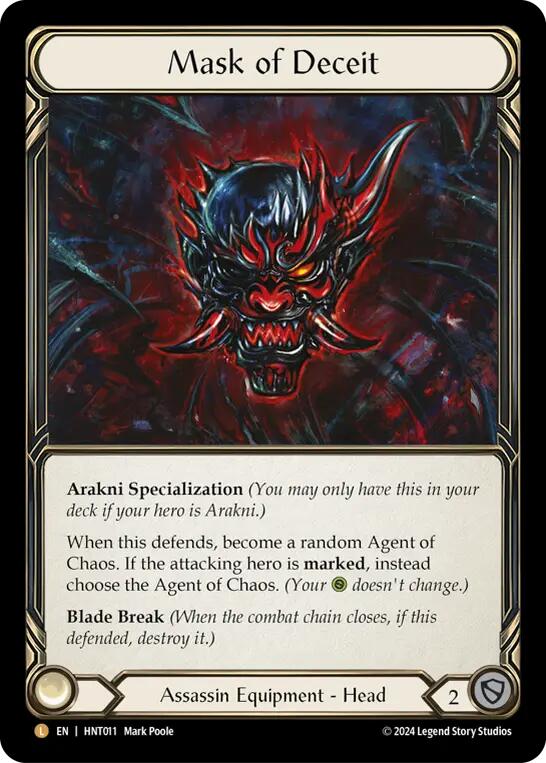 Mask of Deceit [HNT011] (The Hunted)  Rainbow Foil | Card Merchant Takapuna