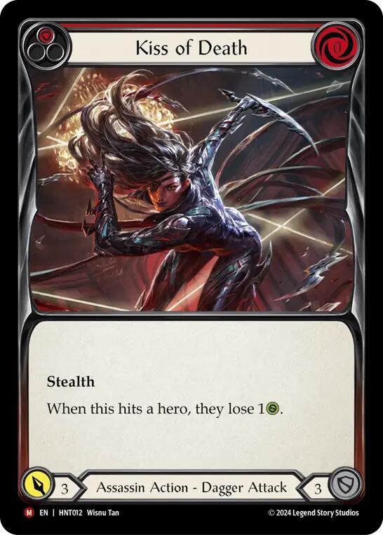Kiss of Death [HNT012] (The Hunted)  Rainbow Foil | Card Merchant Takapuna