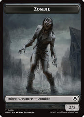 Zombie (0010) // Blood Double-Sided Token [Innistrad Remastered Tokens] | Card Merchant Takapuna