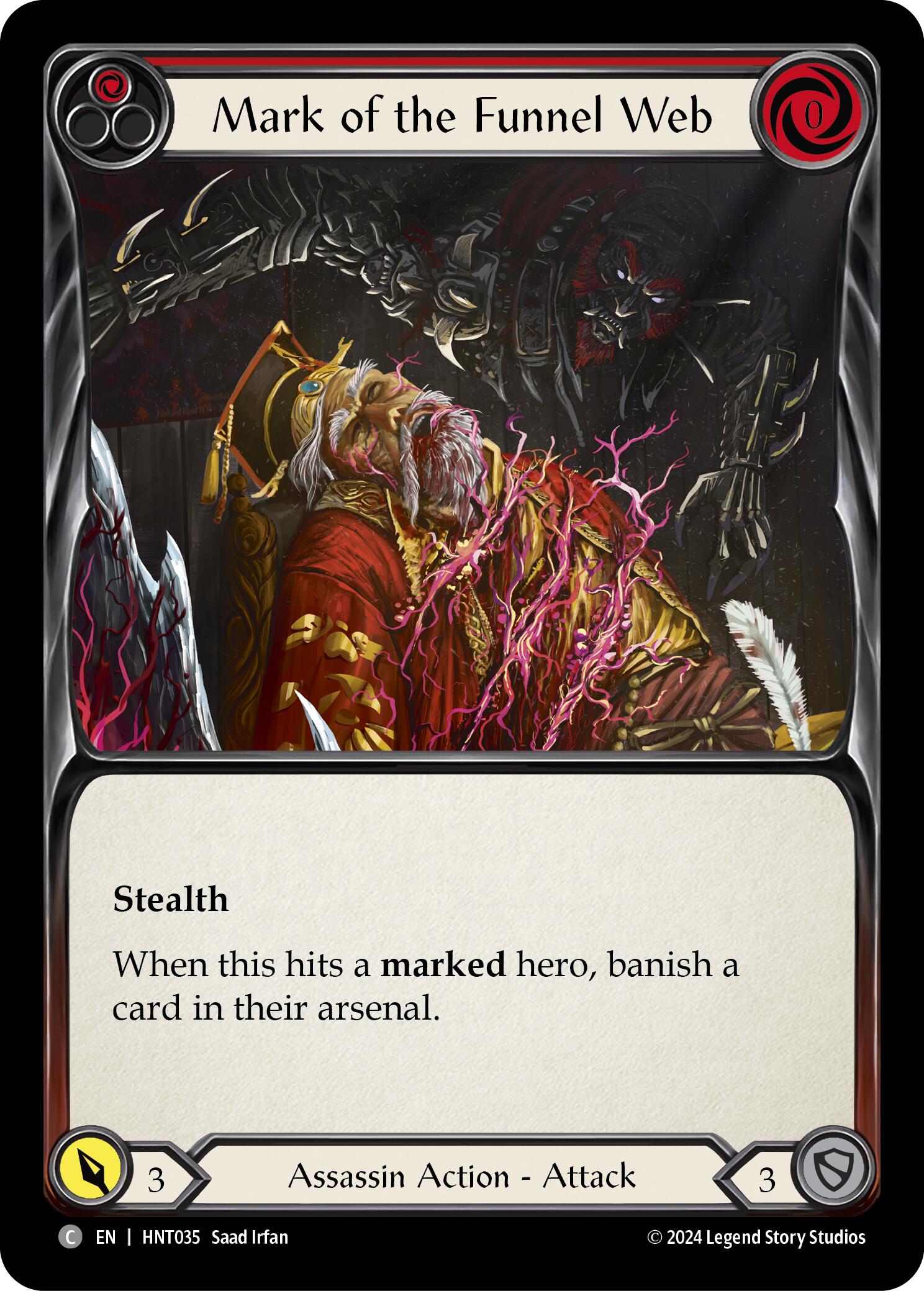 Mark of the Funnel Web (Red) [HNT035] (The Hunted) | Card Merchant Takapuna