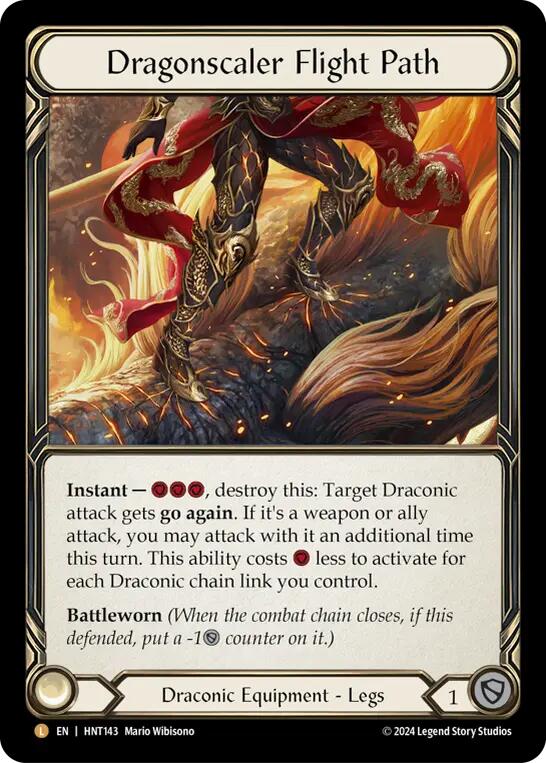 Dragonscaler Flight Path [HNT143] (The Hunted)  Cold Foil | Card Merchant Takapuna