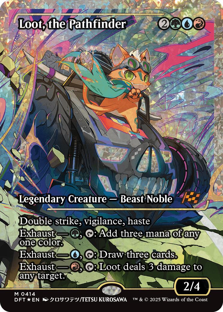 Loot, the Pathfinder (Showcase Fracture Foil) (Japanese) [Aetherdrift] | Card Merchant Takapuna
