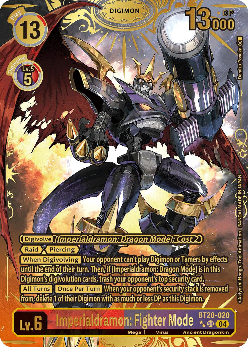 Imperialdramon: Fighter Mode [BT20-020] (Textured) [Release Special Booster Ver.2.5] | Card Merchant Takapuna