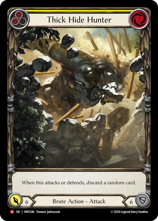 Thick Hide Hunter (Extended Art) [HNT246] (The Hunted)  Rainbow Foil | Card Merchant Takapuna