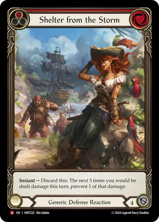 Shelter from the Storm (Extended Art) [HNT222] (The Hunted)  Rainbow Foil | Card Merchant Takapuna