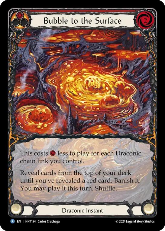 Bubble to the Surface (Red) (Extended Art) [HNT154] (The Hunted)  Rainbow Foil | Card Merchant Takapuna