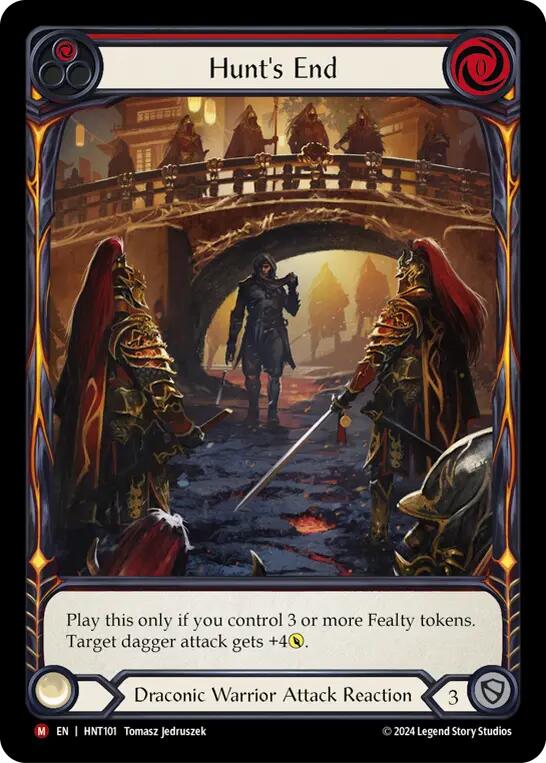 Hunt's End (Extended Art) [HNT101] (The Hunted)  Rainbow Foil | Card Merchant Takapuna