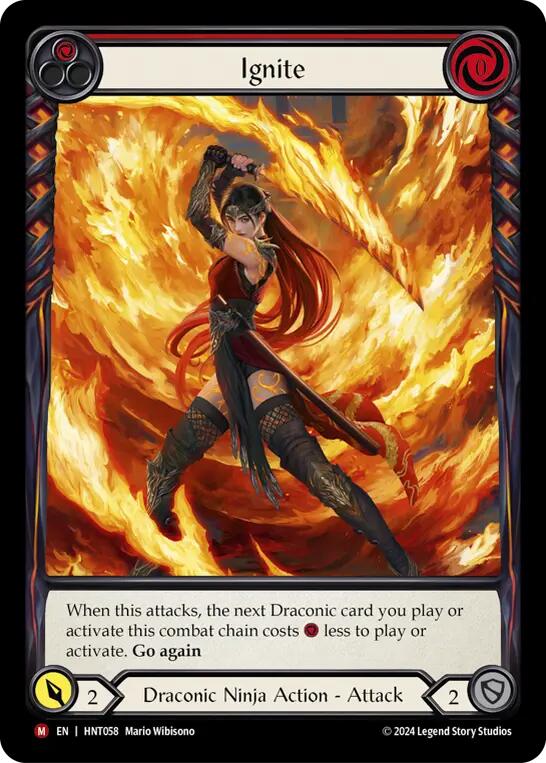 Ignite (Extended Art) [HNT058] (The Hunted)  Rainbow Foil | Card Merchant Takapuna