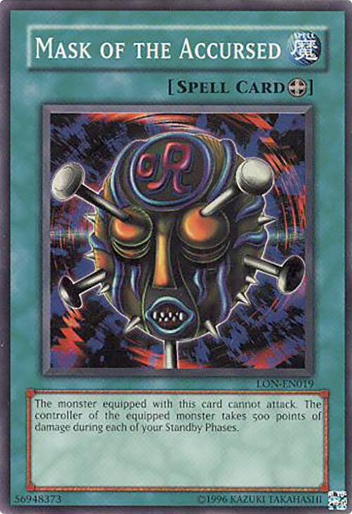 Mask of the Accursed [LON-EN019] Super Rare | Card Merchant Takapuna