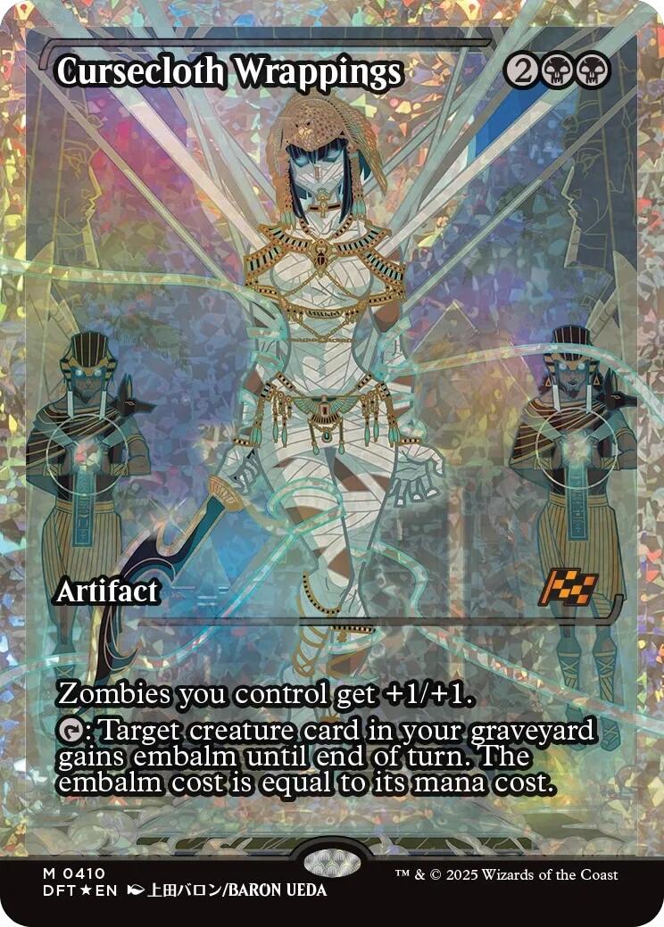 Cursecloth Wrappings (Showcase Fracture Foil) (Japanese) [Aetherdrift] | Card Merchant Takapuna