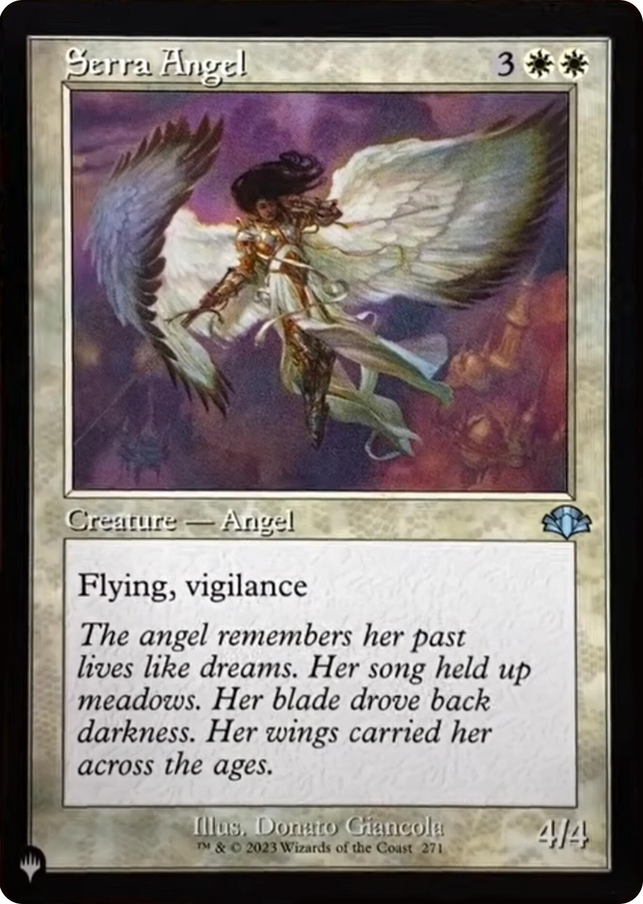 Serra Angel (Retro Frame) [The List] | Card Merchant Takapuna
