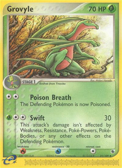 Grovyle (31/109) [EX: Ruby & Sapphire] | Card Merchant Takapuna
