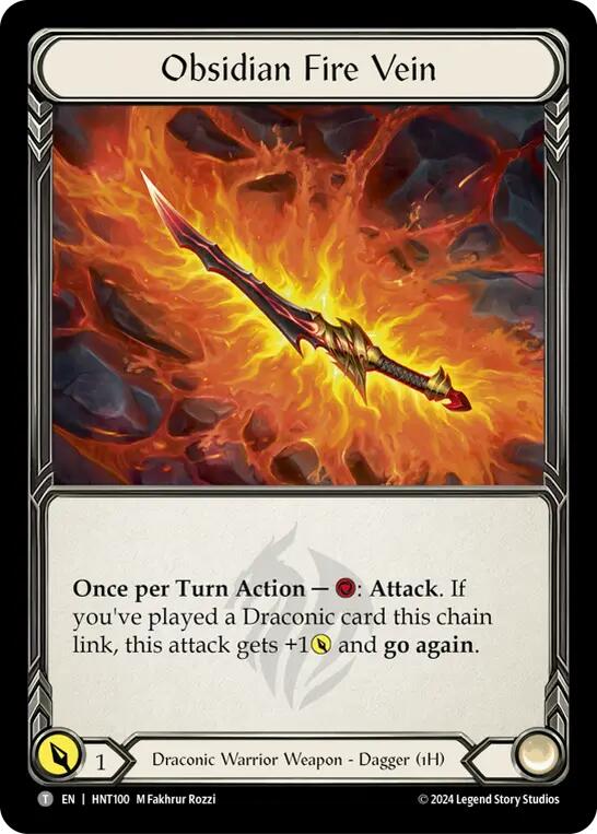 Obsidian Fire Vein // Kunai of Retribution [HNT100//HNT056] (The Hunted) | Card Merchant Takapuna