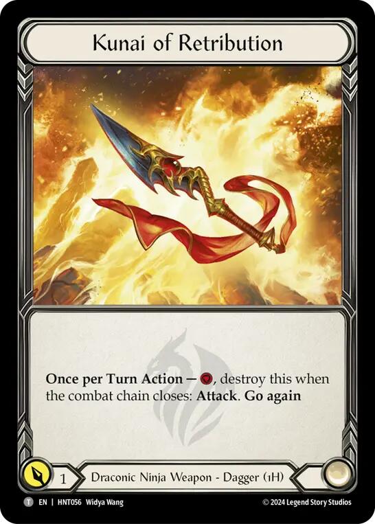 Obsidian Fire Vein // Kunai of Retribution [HNT100//HNT056] (The Hunted) | Card Merchant Takapuna