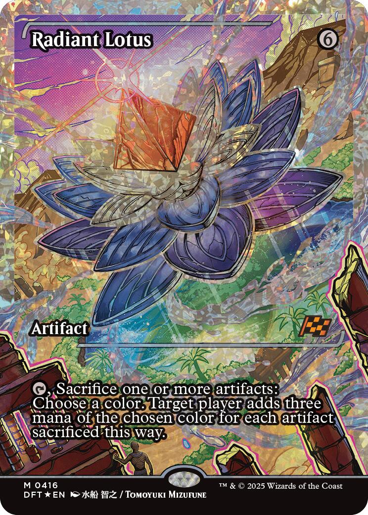 Radiant Lotus (Showcase Fracture Foil) (Japanese) [Aetherdrift] | Card Merchant Takapuna