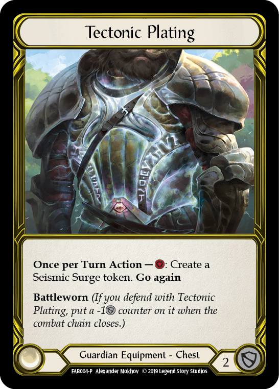 Tectonic Plating [FAB004-P] (Promo)  1st Edition Cold Foil - Golden | Card Merchant Takapuna