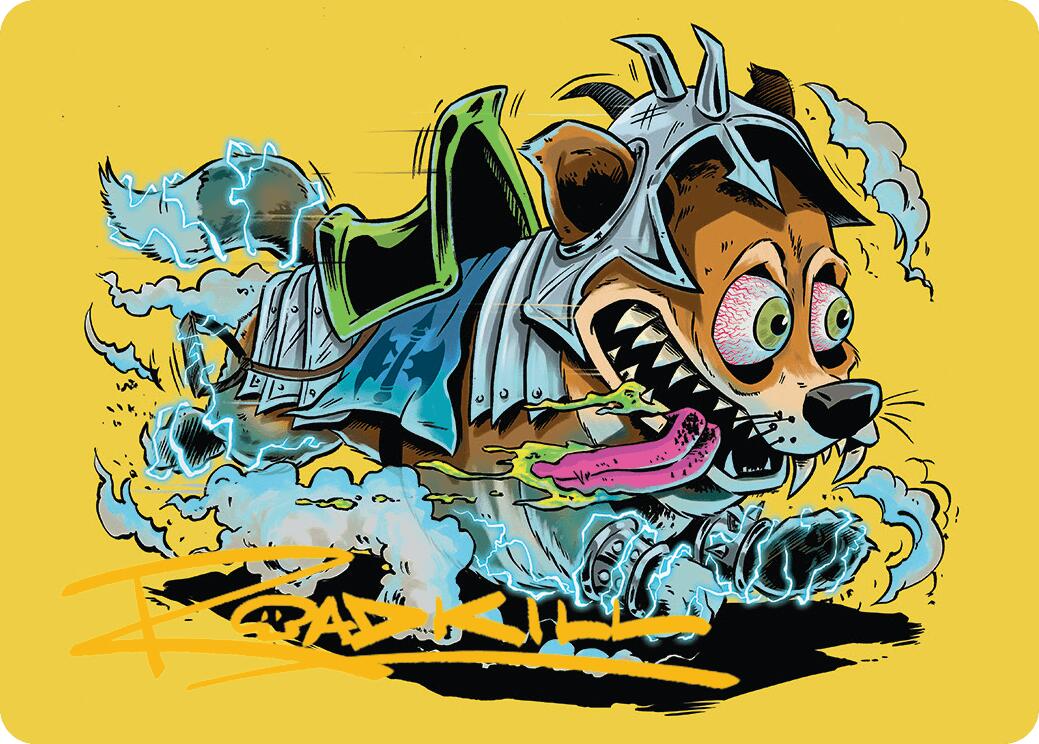 District Mascot Art Card (50/54) (Gold-Stamped Signature) [Aetherdrift Art Series] | Card Merchant Takapuna