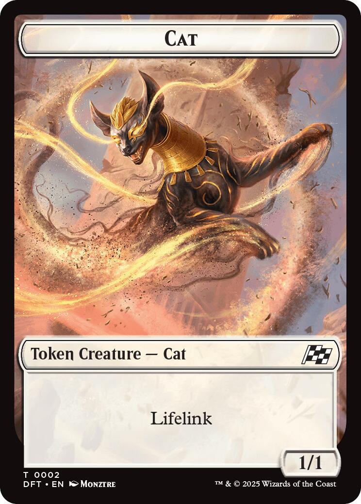 Cat // Thopter (0010) Double-Sided Token [Aetherdrift Tokens] | Card Merchant Takapuna