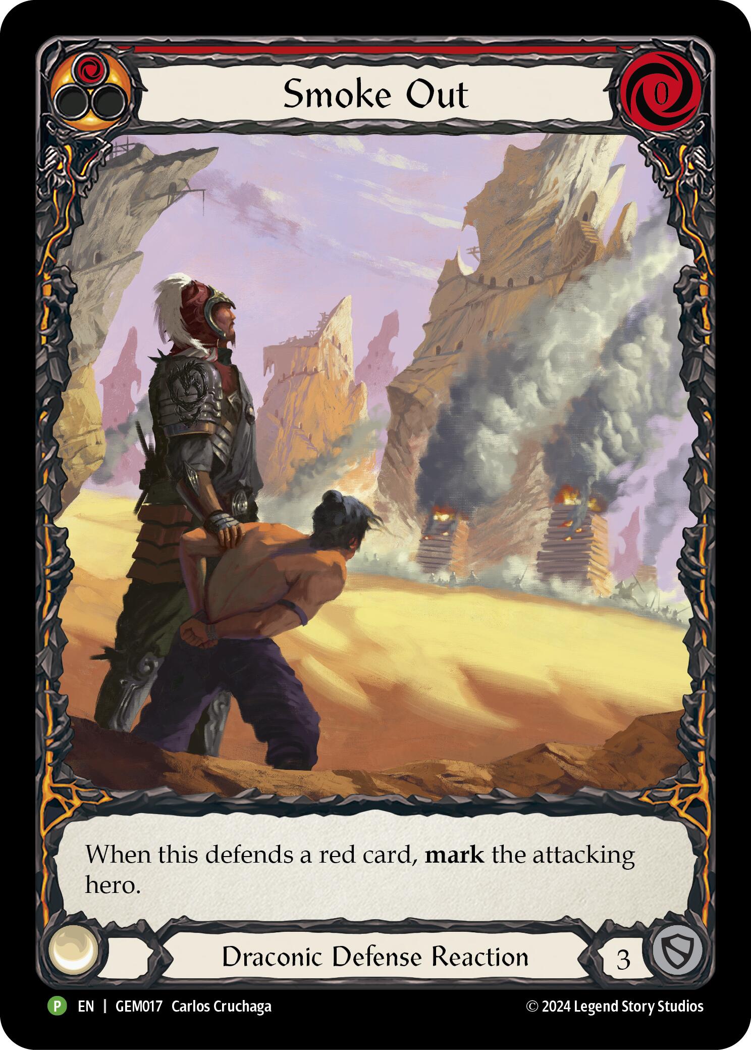 Smoke Out (Red) [GEM017] (GEM Pack 1)  Rainbow Foil | Card Merchant Takapuna