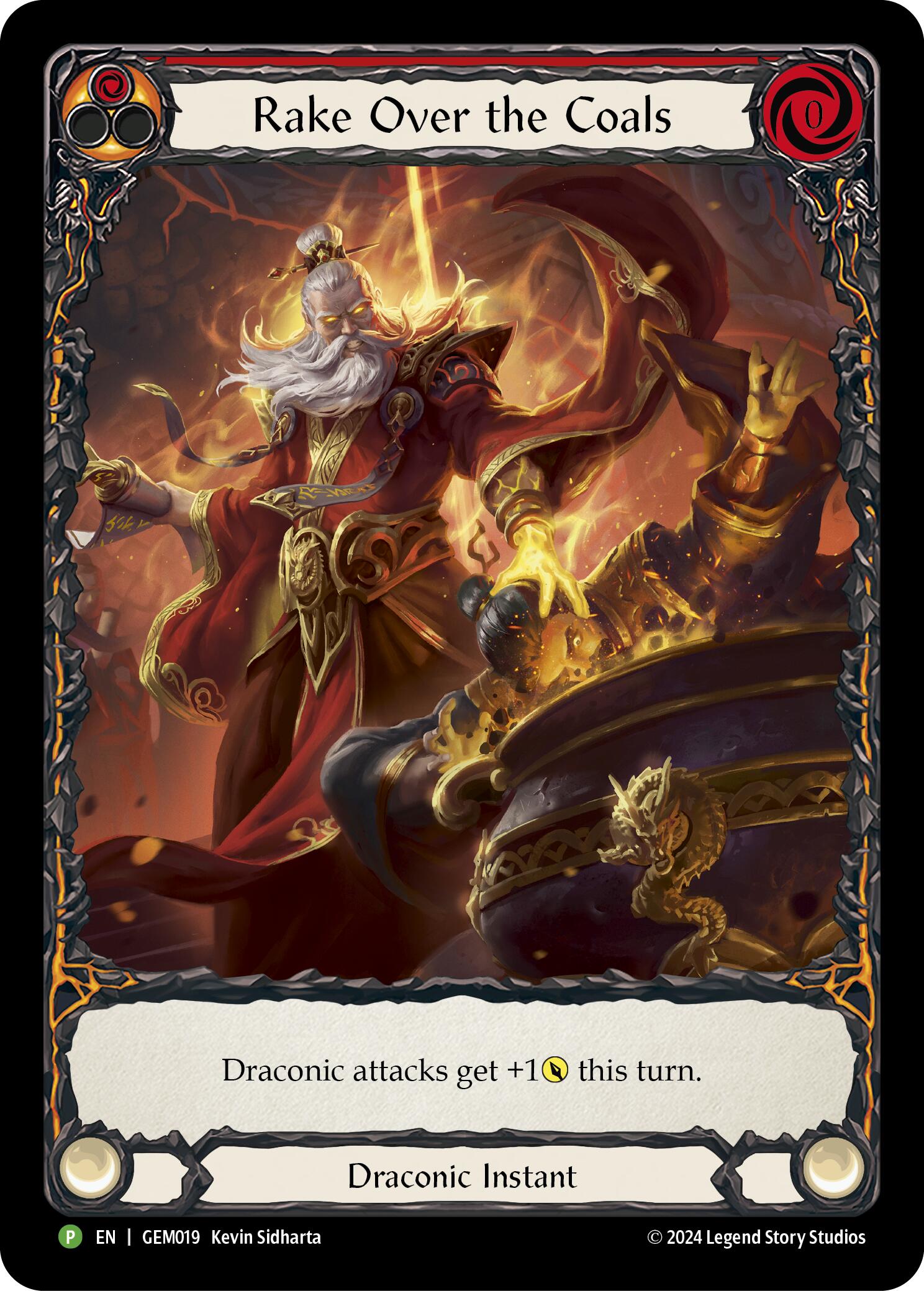 Rake Over the Coals (Red) [GEM019] (GEM Pack 1)  Rainbow Foil | Card Merchant Takapuna
