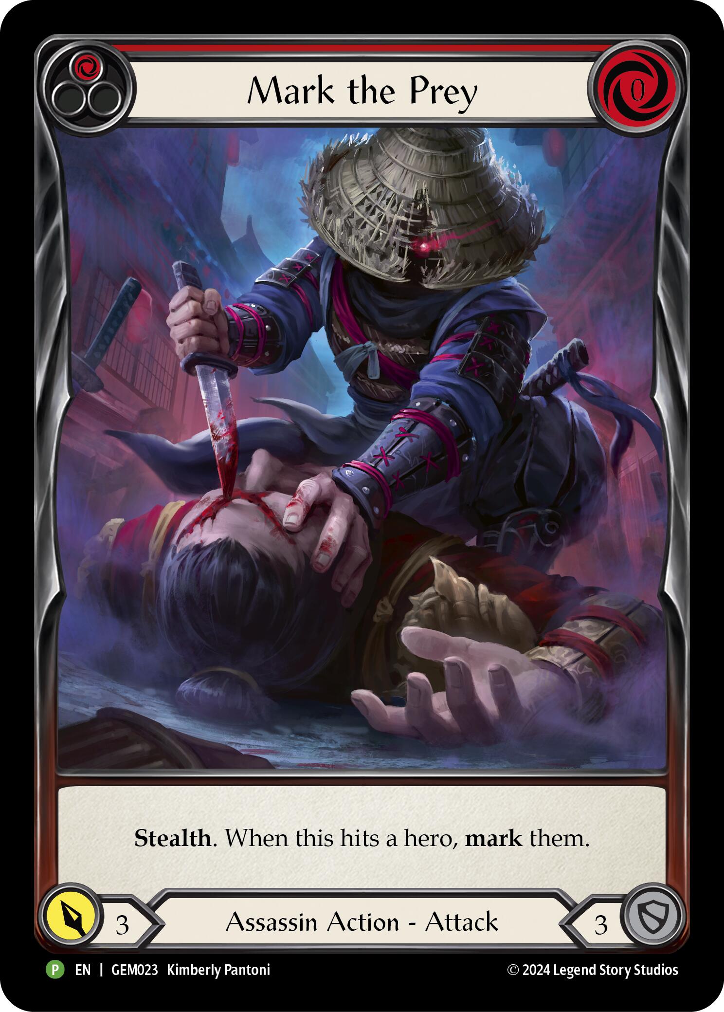 Mark the Prey (Red) [GEM023] (GEM Pack 1)  Rainbow Foil | Card Merchant Takapuna